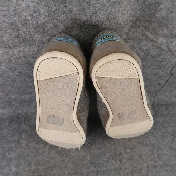 Toms Shoes Womens 7 Flats Slip On Loafer Casual Grey Alpargatas Comfort Classic - Picture 11 of 12